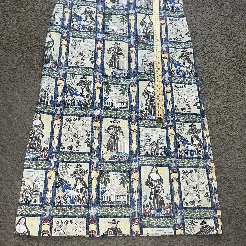 Reyn Spooner Dietrich Varez Father Damien Women's Long Dress Size‎ M RARE